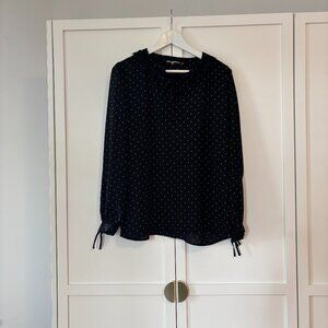 Karl Langerfeld lace colar blouse (size L)